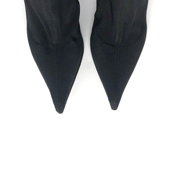 Vintage Giuseppe Zanotti Corset Mesh Knee High Pointed Toe Boots 36 - Picture 7 of 10